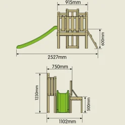 TP Forest Toddler Wooden Climbing Frame & Slide - FSC® certified