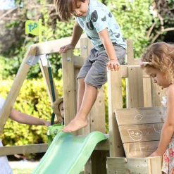 TP Forest Toddler Wooden Quadpod Swing Set & Slide - FSC® certified