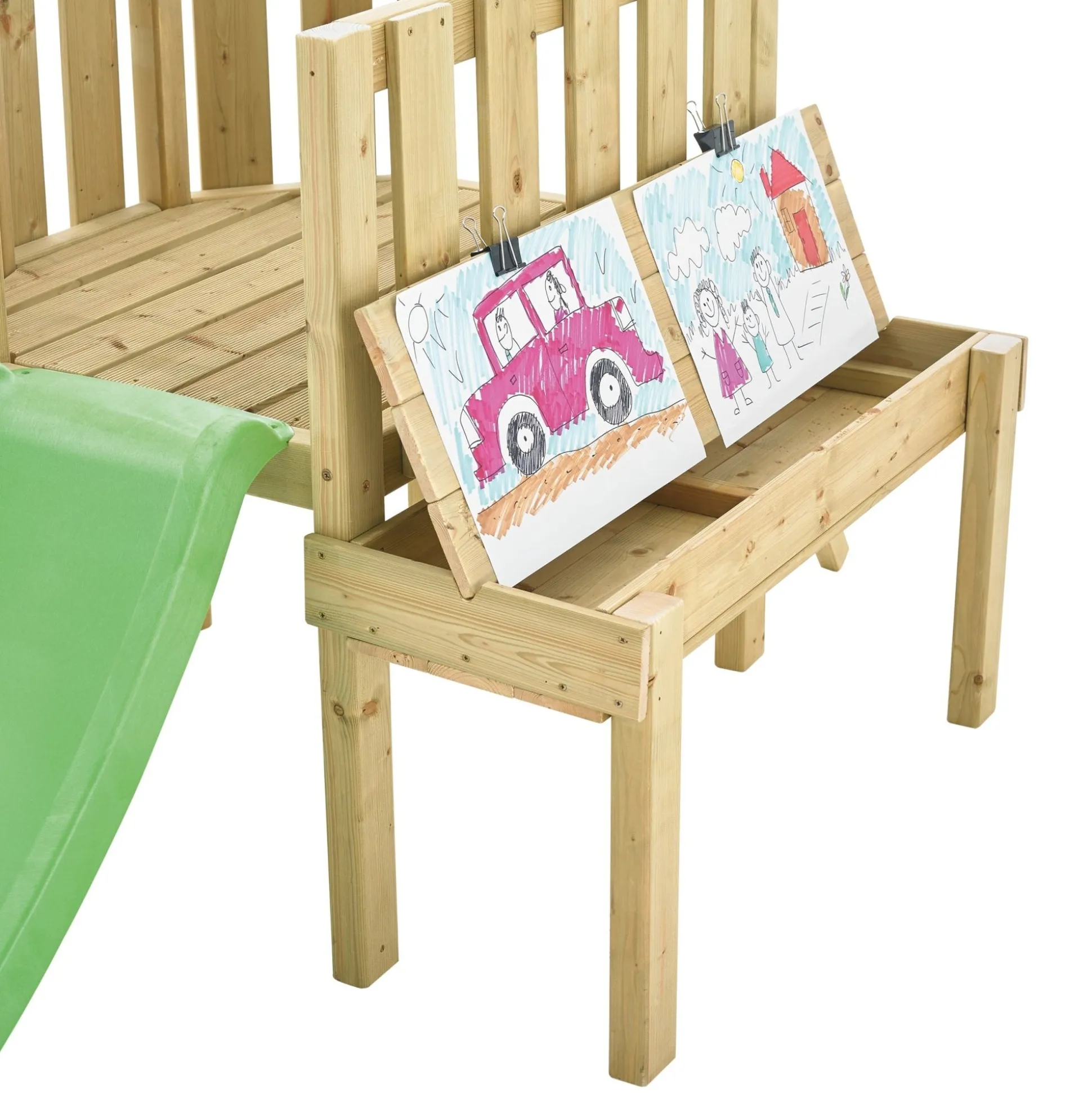 TP Forest Toddler Wooden Quadpod Swing Set & Slide - FSC® certified