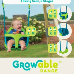 TP Forest Wooden Double Swing with Quadpod - FSC® certified