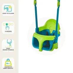 TP Forest Wooden Double Swing with Quadpod - FSC® certified
