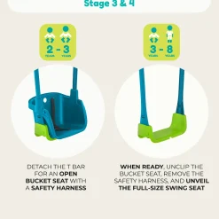 TP Forest Wooden Double Swing with Quadpod - FSC® certified