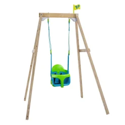 TP Forest Wooden Single Swing with Quadpod - FSC® certified