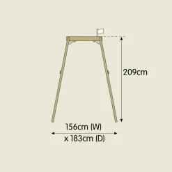 TP Forest Wooden Single Swing - FSC® certified