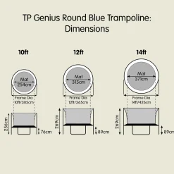 TP Genius® 14ft Round Trampoline