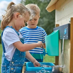 TP Hideaway Wooden Playhouse with Mud Kitchen - FSC® certified