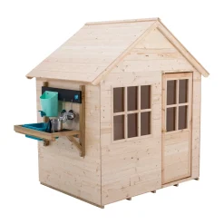 TP Hideaway Wooden Playhouse with Mud Kitchen - FSC® certified