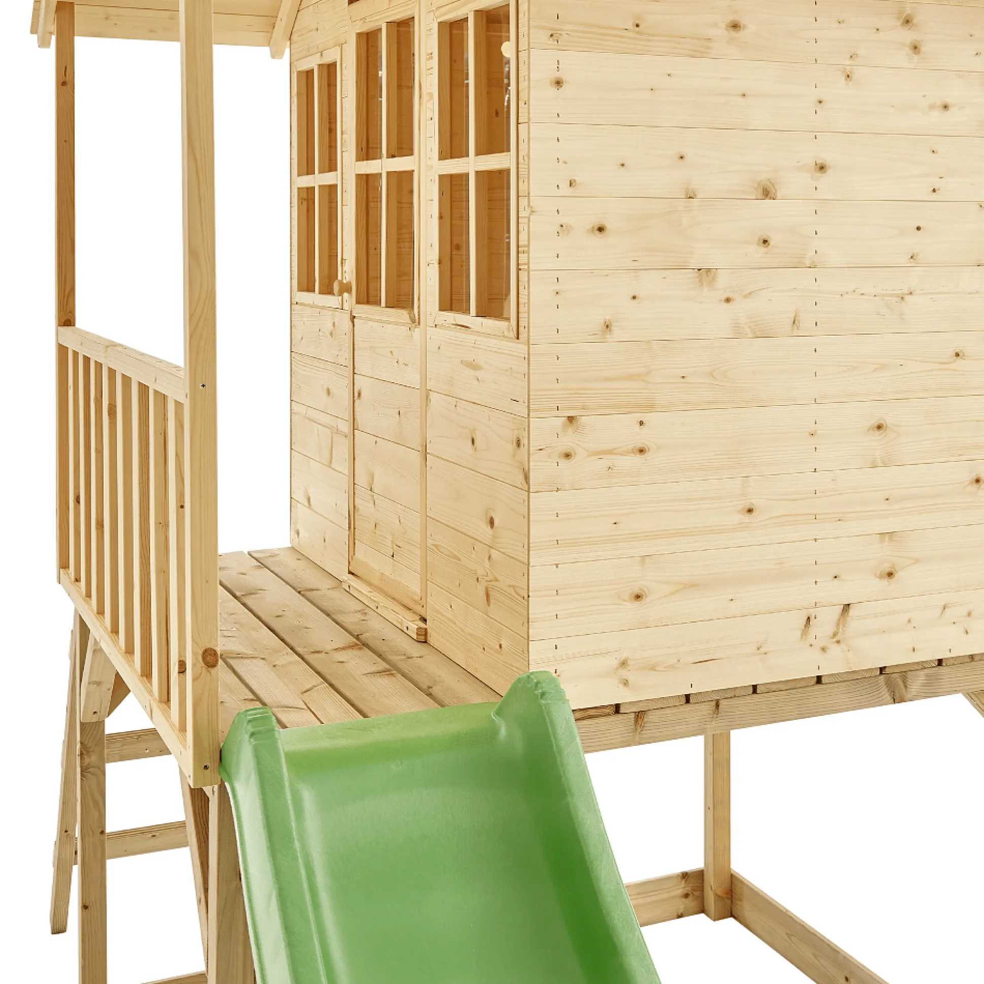 TP Hill Top Tower Wooden Playhouse with Slide - FSC® certified