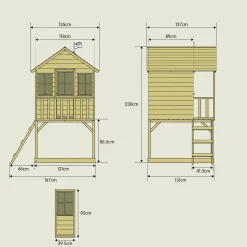 TP Hill Top Wooden Tower Playhouse - FSC® certified