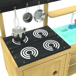 TP Junior Chef Wooden Mud Kitchen with Working Tap & Sink - FSC® certified
