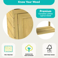 TP Junior Chef Wooden Mud Kitchen with Working Tap & Sink - FSC® certified