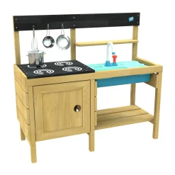 TP Junior Chef Wooden Mud Kitchen with Working Tap & Sink - FSC® certified