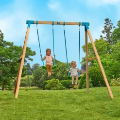 TP Kingswood Double Squarewood Swing Set - FSC® certified