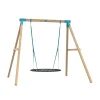TP Kingswood Double Squarewood Swing Set with Giant Nest Swing - FSC® certified