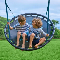 TP Kingswood Double Squarewood Swing Set with Giant Nest Swing - FSC® certified