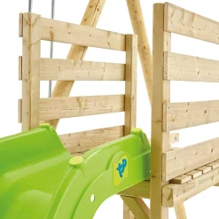 TP Kite Wooden Double Swing Set with 8ft Slide