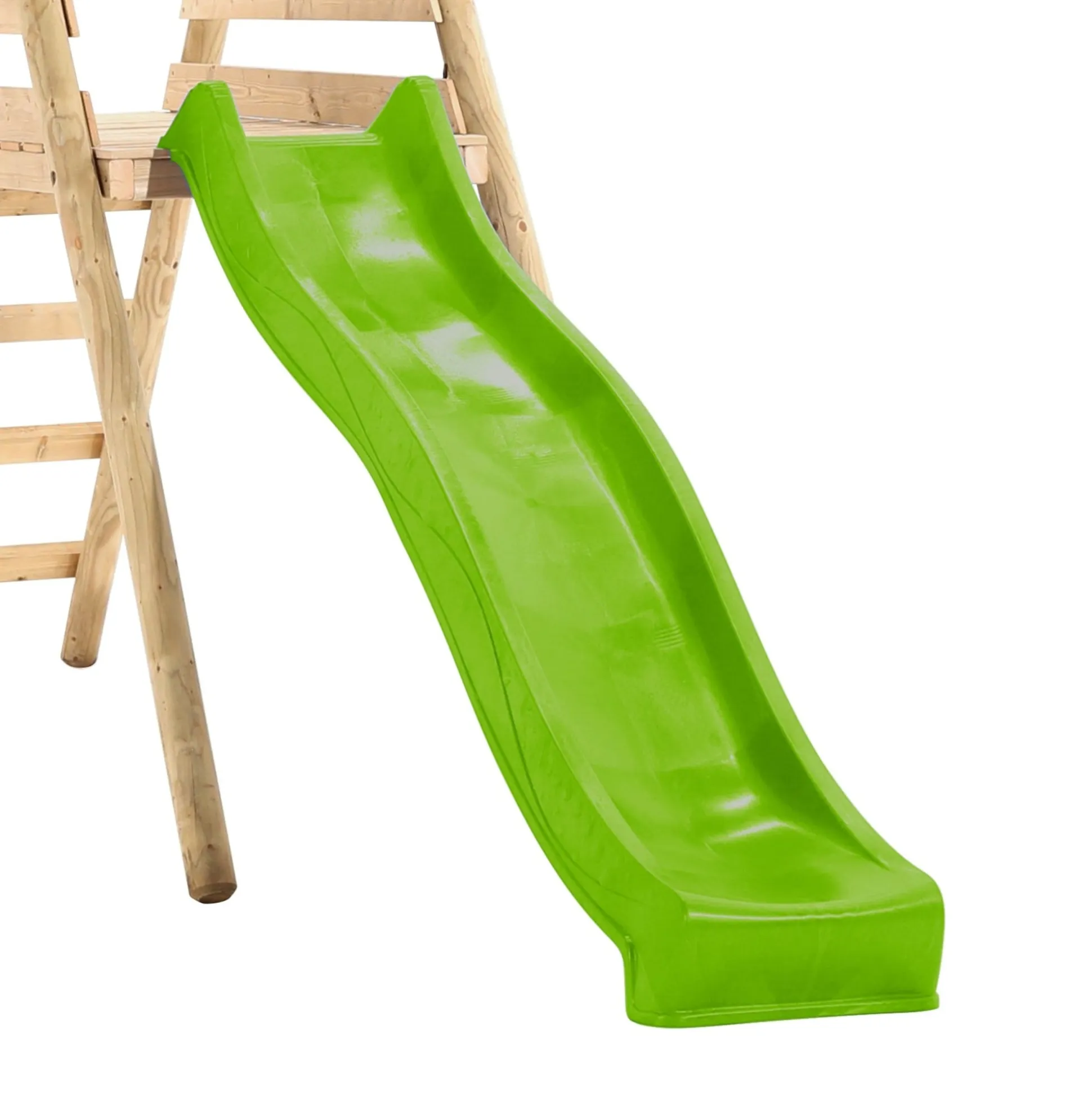 TP Knightswood Double & Deck Wooden Swing Set With Giant Nest Swing