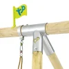 TP Knightswood Double Wooden Swing Frame & Extension