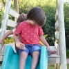 TP Knightswood Double Wooden Swing & Slide Set