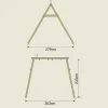 TP Knightswood Double Wooden Swing Frame