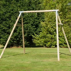 TP Knightswood Double Wooden Swing Frame