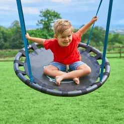 TP Knightswood Single Wooden Swing Set With Nest Swing - FSC® certified