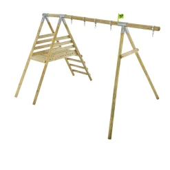 TP Knightswood Wooden Double & Deck Swing Frame with Extension