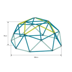 TP 1.9m Metal Climbing Dome & Sandpit