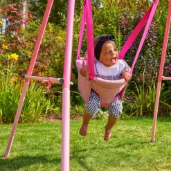 TP Pink Foldaway Baby Swing