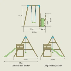 TP Robin Swing and 6ft Slide Set