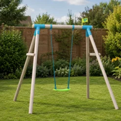 TP Sherwood Single Wooden Swing Set - PEFC certified