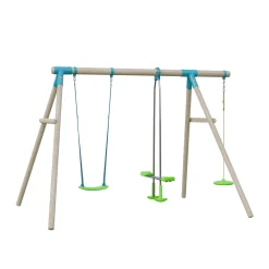 TP Sherwood Triple Wooden Swing Set - PEFC certified