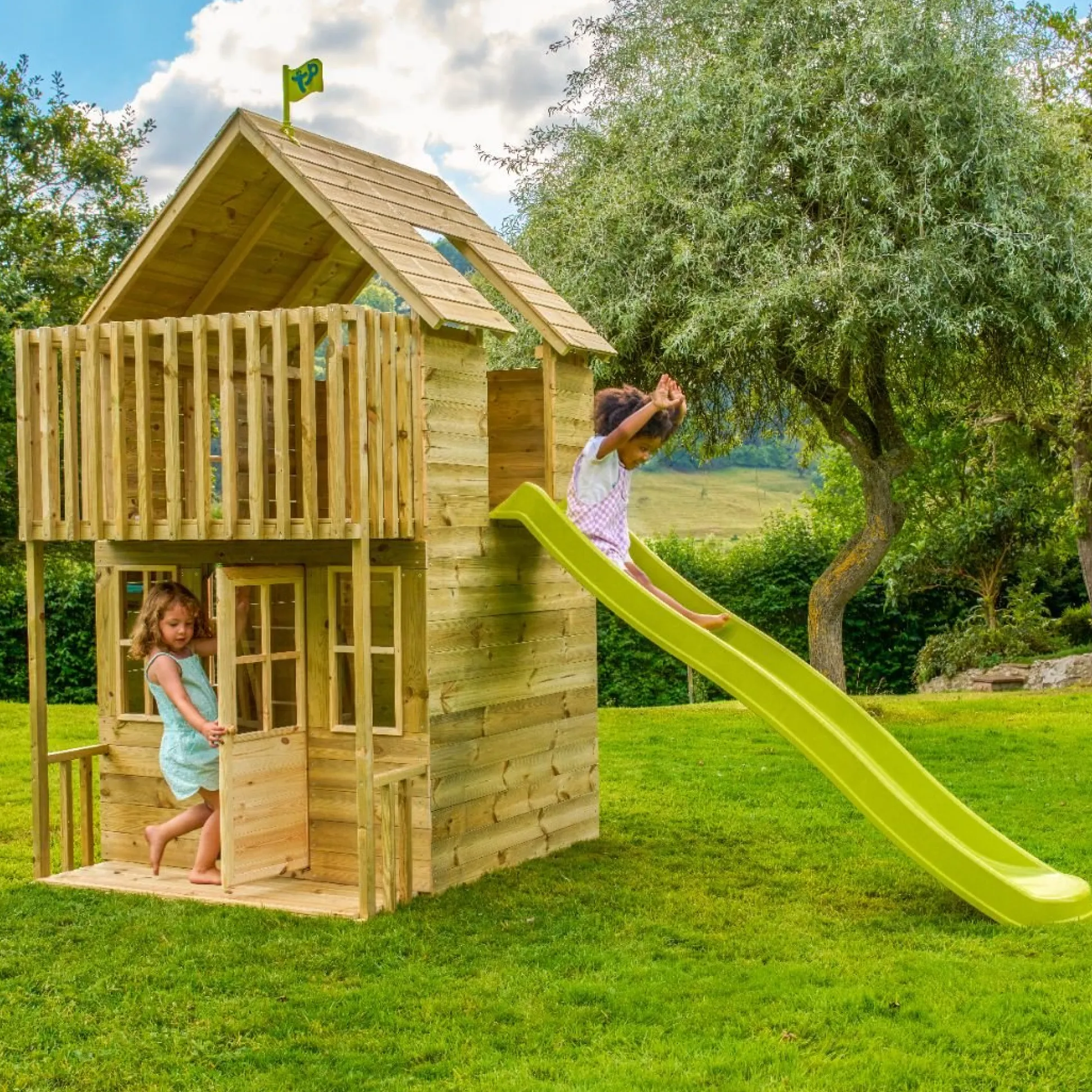 TP Skye Two Storey Wooden Playhouse - FSC® certified