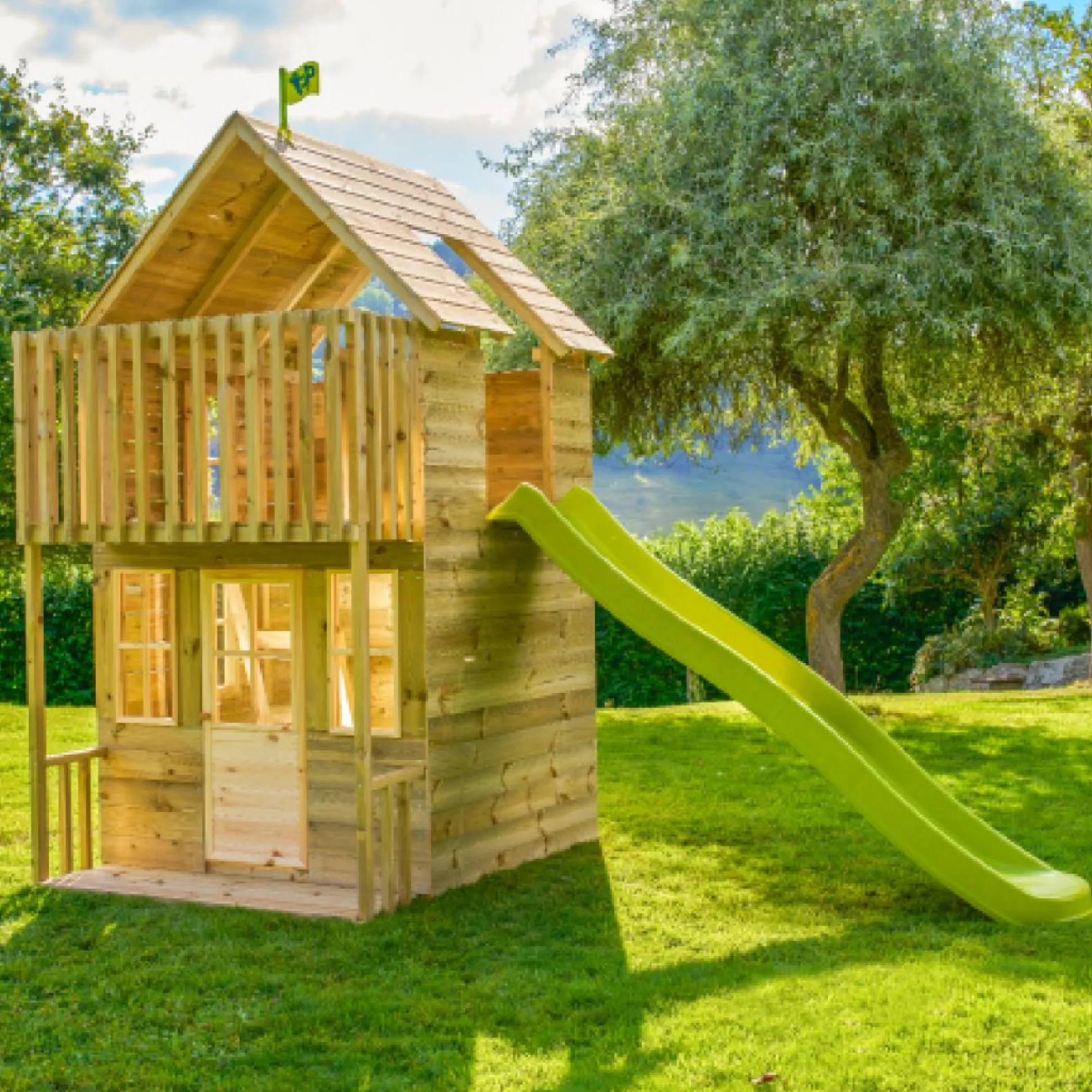 TP Skye Two Storey Wooden Playhouse - FSC® certified