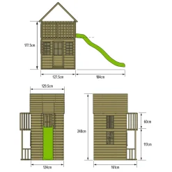 TP Skye Two Storey Wooden Playhouse - FSC® certified