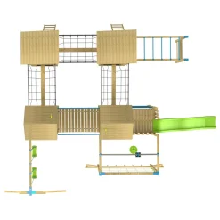 TP Skywood Fort Four Tower Wooden Climbing Frame - FSC® certified
