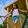 TP Skywood Three Tower Climbing Frame Play Set - FSC® certified