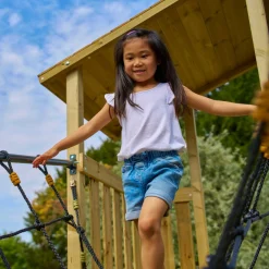TP Skywood Three Tower Climbing Frame Play Set - FSC® certified