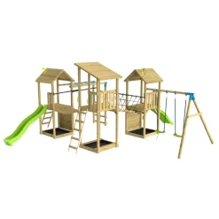 TP Skywood Three Tower Climbing Frame Play Set - FSC® certified