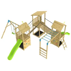 TP Skywood Three Tower Climbing Frame Play Set - FSC® certified