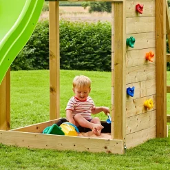 TP Skywood Wooden Tower Climbing Frame with Ripple Slide - FSC® certified