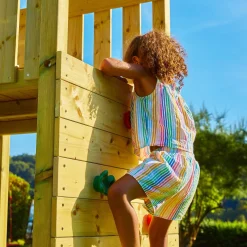 TP Skywood Wooden Tower Climbing Frame with Ripple Slide - FSC® certified