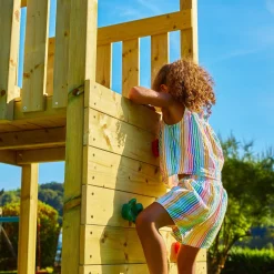 TP Skywood Wooden Tower Climbing Frame with Ripple Slide, Sky Deck, Skyline & Flying Fox Add On - FSC® certified
