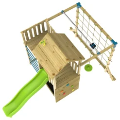 TP Skywood Wooden Tower Climbing Frame with Ripple Slide, Sky Deck, Skyline & Flying Fox Add On - FSC® certified