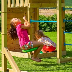 TP Skywood Wooden Tower Climbing Frame with Ripple Slide, Sky Deck, Skyline & Flying Fox Add On - FSC® certified