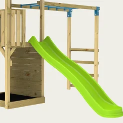 TP Skywood Wooden Tower Climbing Frame with Ripple Slide, Monkey Bars & Single Swing Arm - FSC® certified