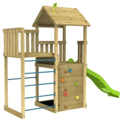 TP Skywood Wooden Tower Climbing Frame with Ripple Slide & Sky Deck - FSC® certified