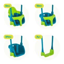 TP Small to Tall 2 in 1 Metal Swing Set with Quadpod