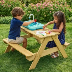 TP Splash & Play Wooden Picnic Table