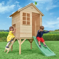 TP Sunnyside Wooden Tower Playhouse with Slide - FSC® certified